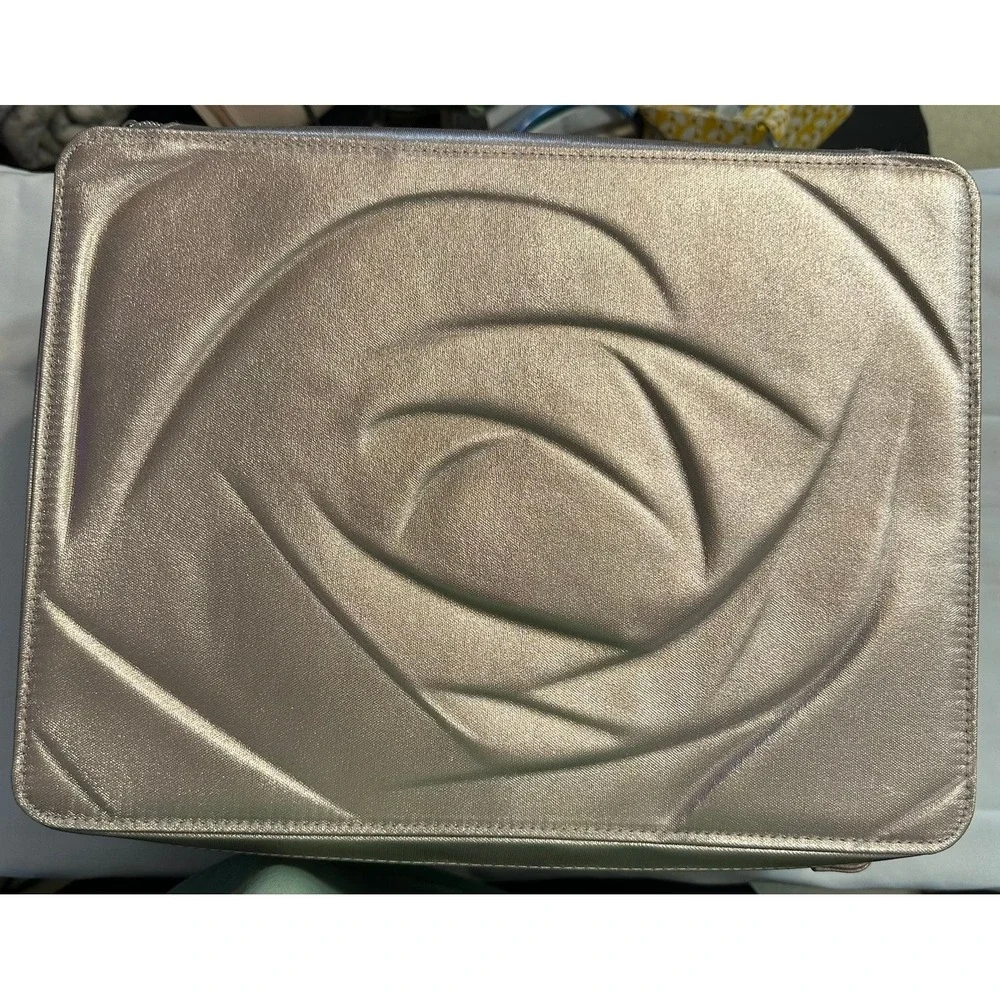 Lancome Metallic Rose Gold Cosmetic‎ Makeup Bag